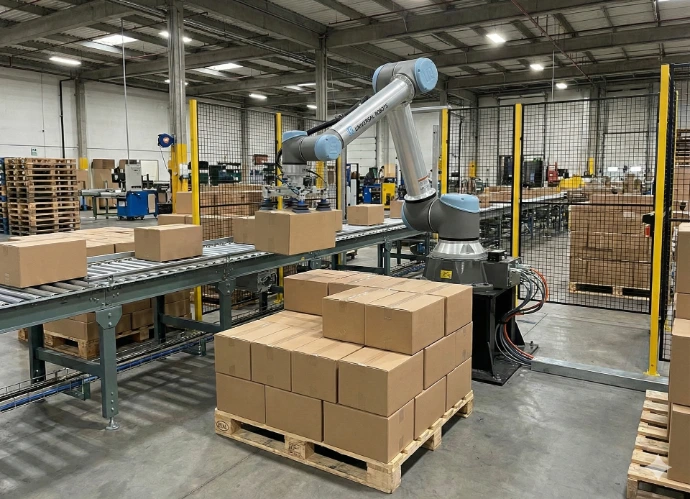 Solution d automatisation de fin de ligne et de palettisation de cartons
